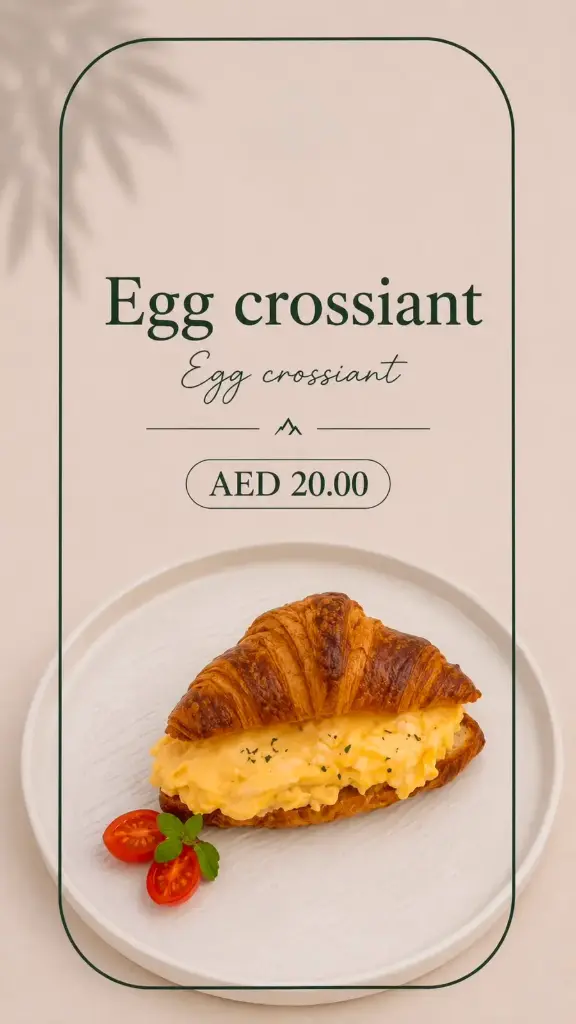 Egg crossiant  