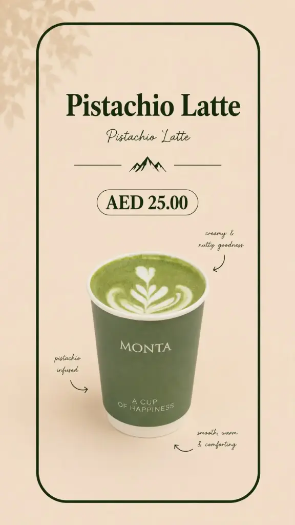 pistachio latte