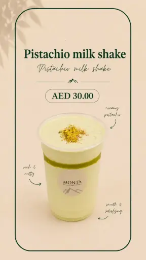 Pistachio milk shake