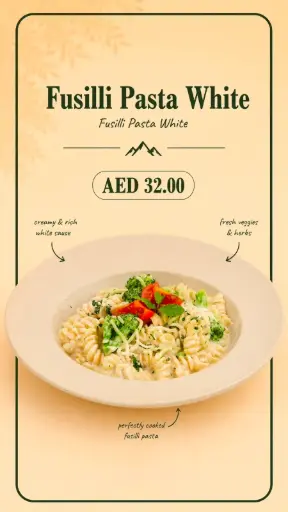 Fusilli Pasta White